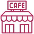 Simple cafe logo design