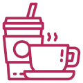 Hot coffee and to-go cup illustration